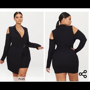 PrettyLittleThing - Plus Size Blazer Dress